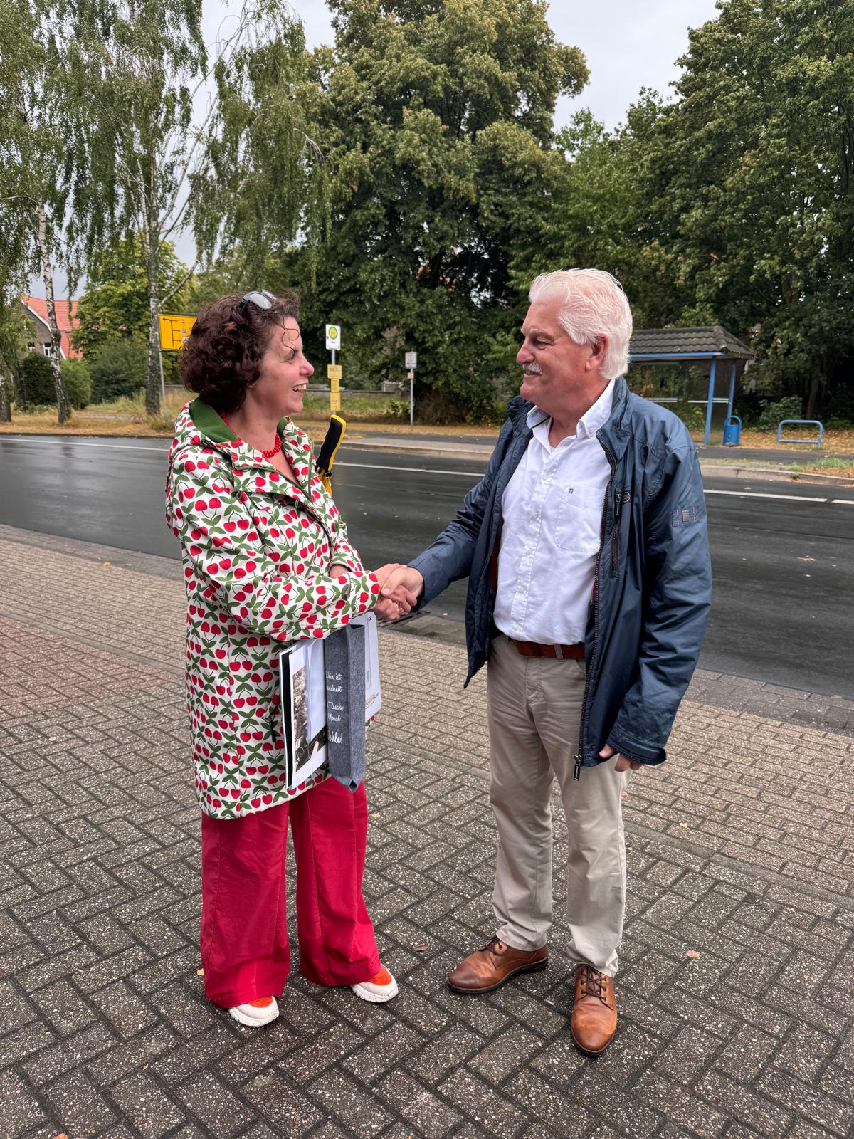 Frau Dr. Giesbers und Heinz van Baal